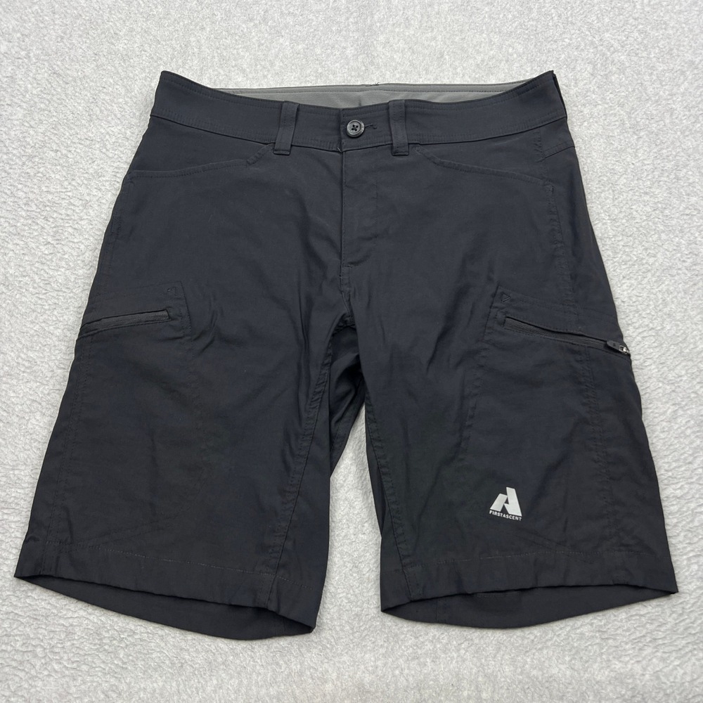 Eddie Bauer Shorts Mens 33 Black First Ascent Guide Cargo Hiking Stretch Outdoor